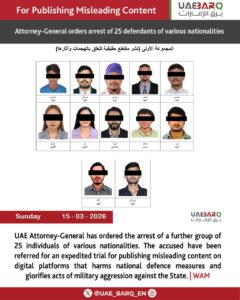 UAE Launches Major Crackdown on Misleading Social Media Campaigns, 25 People Arrested   capitalnewspoint.com   2