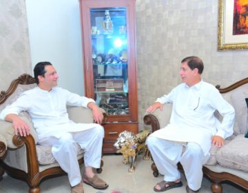 Azad Kashmir Prime Minister Iftekhar Gilani Meets Shah Ghulam Qadir Capitalnewspoint.com