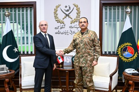 Asim munir Meets Lebonan Interior Minister Capitalnewspoint
