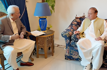 Nawaz Sharif Meets Governer Sindh nihal Hashmi Capitalnewspoint,com