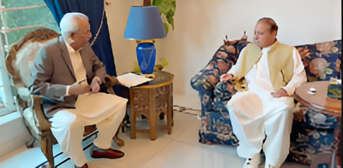 Nawaz Sharif Meets Governer Sindh nihal Hashmi Capitalnewspoint,com
